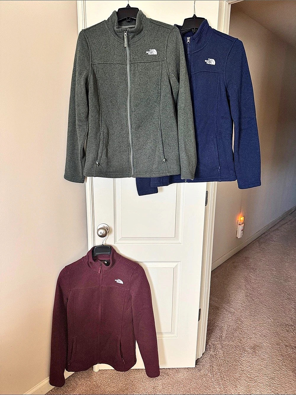 The North Face Crescent Full-Zip Fleece Jackets (includes all 3 jackets)